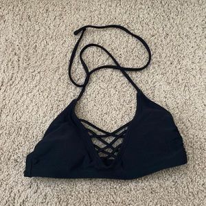 black bikini top